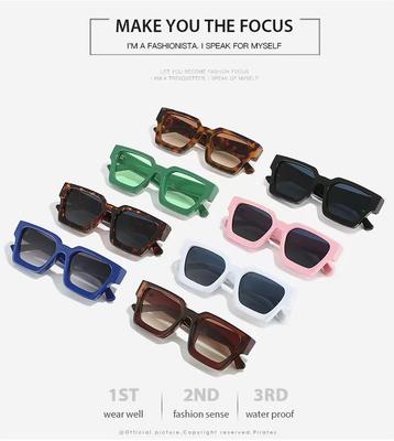 Narrow Glasses Rectangle Frame Personalized Trend Female Ins Style Versatile New Sunglasses Male