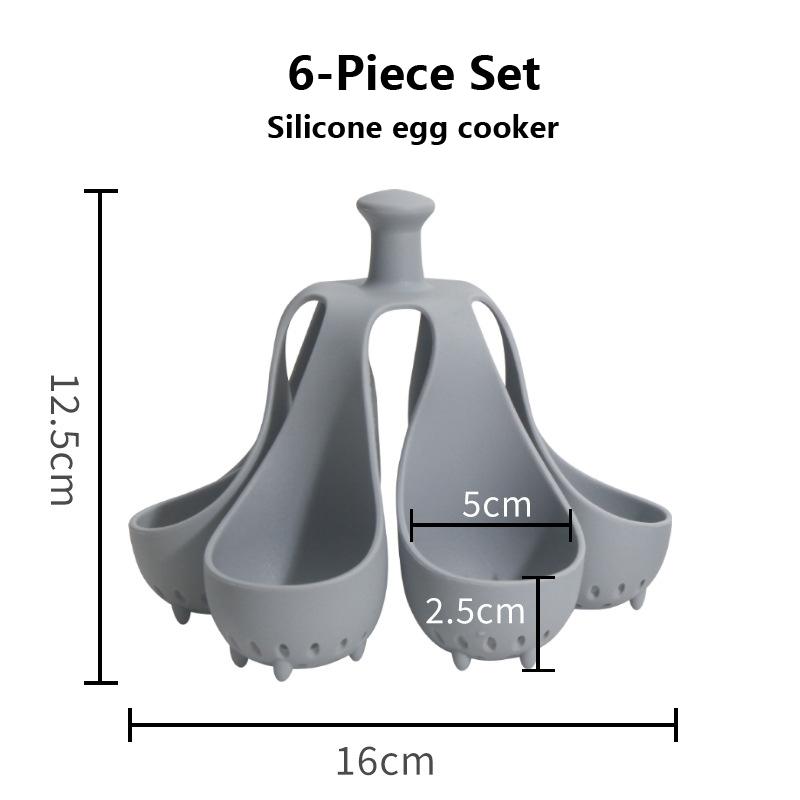Wholesale Boiled Eggs with Silicone Cooking Tools Convenient to use Home Steaming Stands Creative Egg Trays Simple Kitchen Tools
