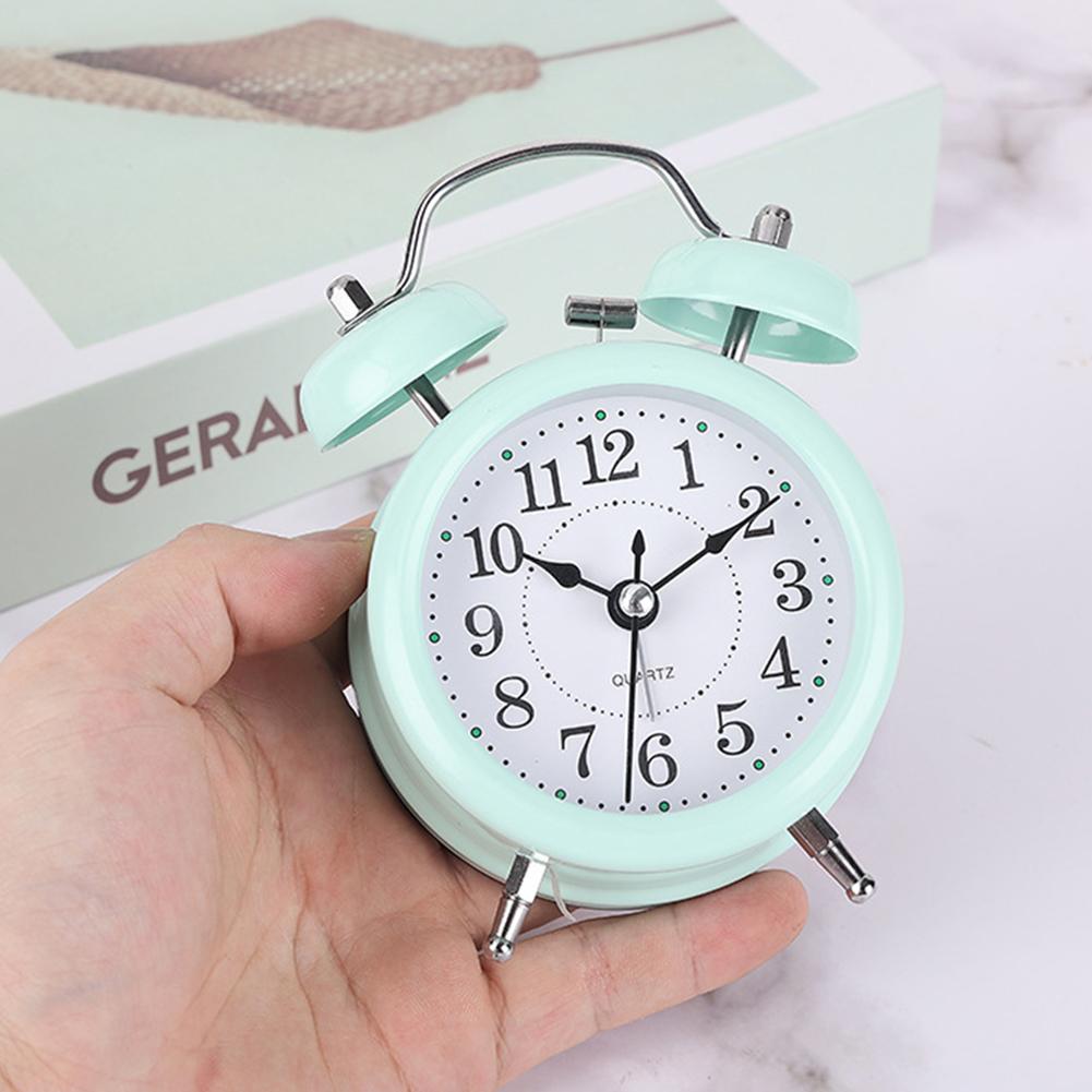 Alarm Clock,Dormitory Student Alarm Clock,Multifunctional Metal Small Alarm Clock,Children's Bedroom Bedside Dedicated Clock,
