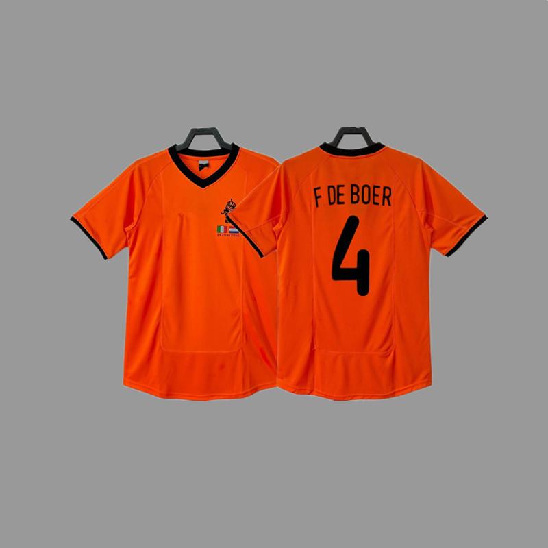 Retro jersey, football jersey, classic nostalgic replica Thai jersey, game training jersey, short-sleeved sportswear.