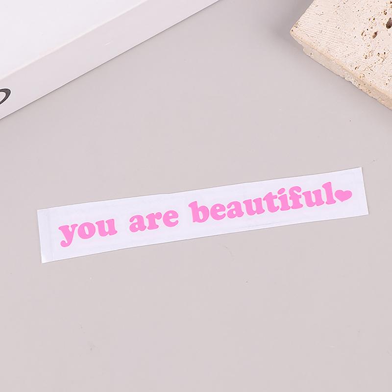Car Stickers You Are Beautiful Interior Decoration Rear View Mirror Stickers Creative Sport Pvc Vinyl Decals