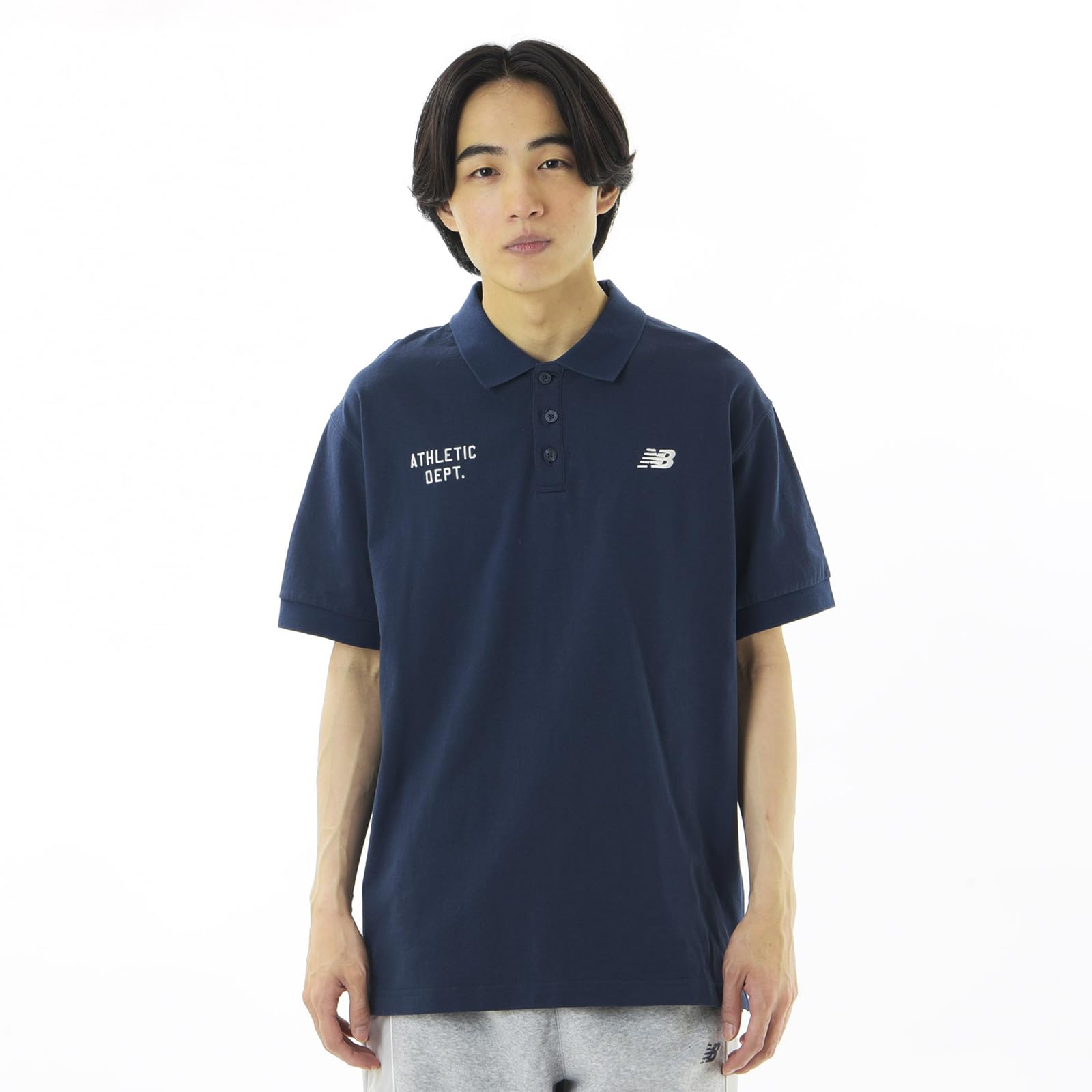 

Мужская футболка-поло New Balance Sportswear Greatest Hits NNY (MT41513) (NB ВМС)