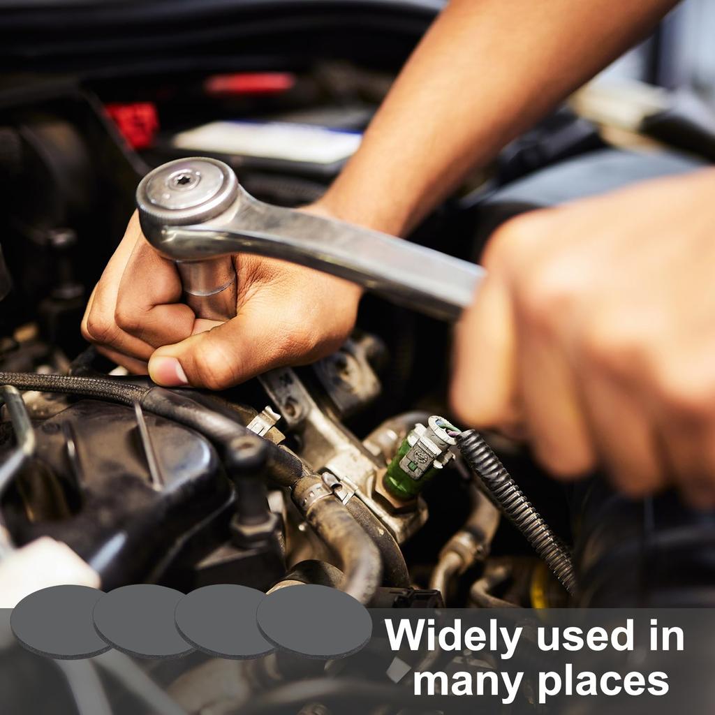 PATIKIL Anti-Vibration Pads, 0.6 x 0.8 inches (15 x 2 mm), Rubber Feet Washers,