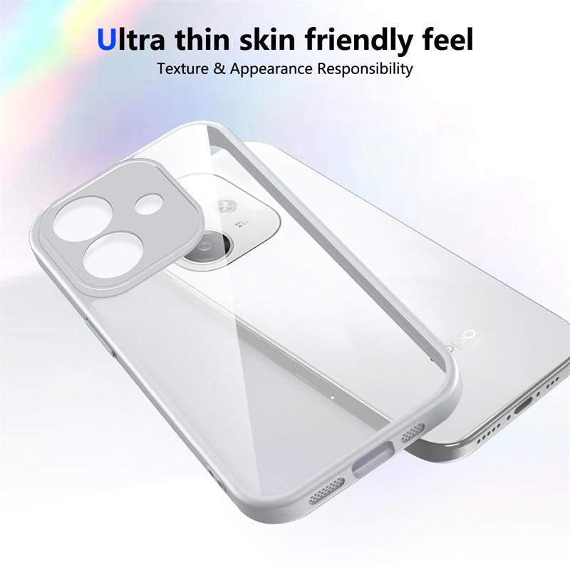 Oppo A3 5G CPH2683 CPH2693 Case Shockproof Silicone Bumper Clear Back Hard Cover Matte Phone Case for Oppo A3 OppoA3 4G CPH2669