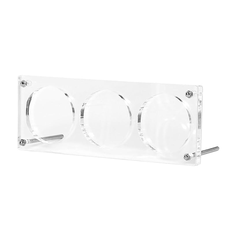 

[Queen-b] tin badge display stand 56/57/58mm storage transparent clear exhibition acrylic frame case holder Fashionable desktop collection With