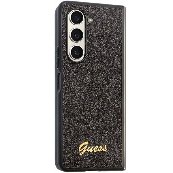 Guess Guhczfd5Hggshk F946 Z Fold5 Czarny/Black Hardcase Glitter Script