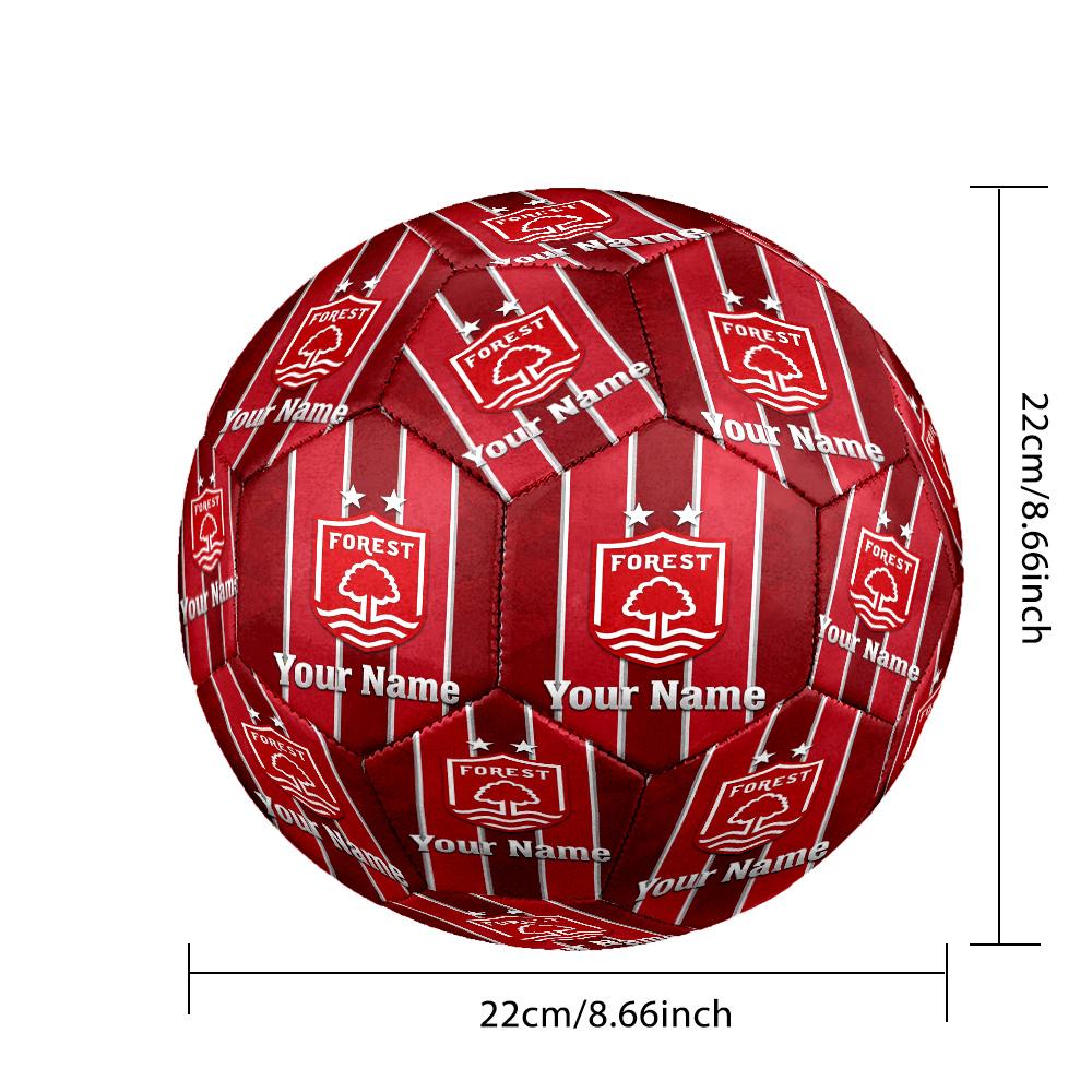 Nottingham Forest FC Fashion Size 5 Football Wearproof Non‑Slip Soccer Ball For Sports Training Entertainment Use