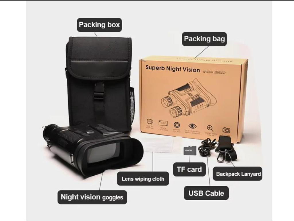 Dual-Use Day/Night HD Night Vision Device with Infrared Imaging - Perfect for Outdoor Photography and Videography.