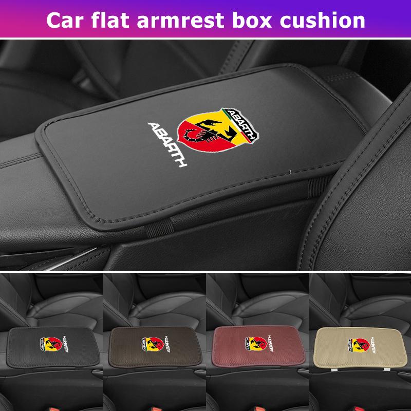 Ice Silk Car Armrest Box Pad Auto Wear-Resistance Arm Rest Mat For Abarth FIAT 500 Ducato Stilo Palio UNO Astra Bravo Tipo