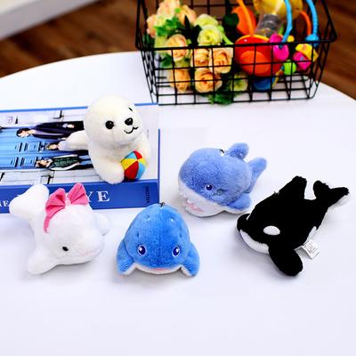 Niedliche Meerestiere Robbe Hai Wal Plüschtier Tasche Zubehör Schlüsselanhänger Anhänger Tasche Anhänger Kinder Geschenke
