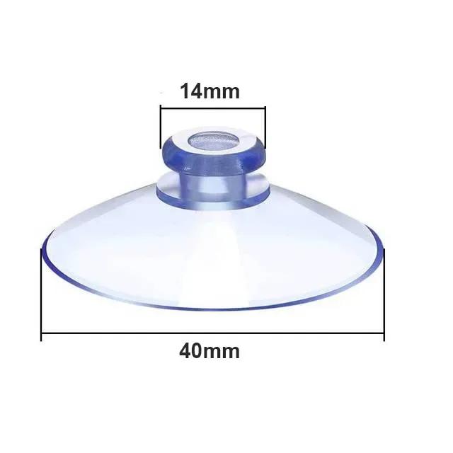 10Pcs 20/30/40mm Transparent Mushroom Head Sucker PVC Fish Tank Glass Sucker Perforated Clear Suction Cups Window Decor