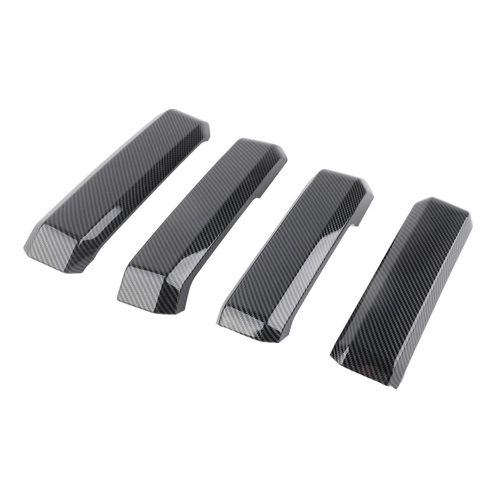 4Pcs Inner Door Handle Bowl Cover Trim Carbon Fiber Grain Fit for Ford F150 2015?2020