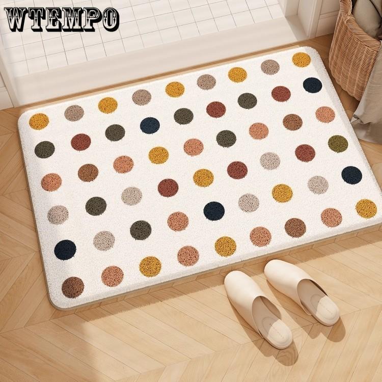 Bathroom Floor Mat Bathroom Anti Slip Quick Drying Foot Mat Entrance Carpet