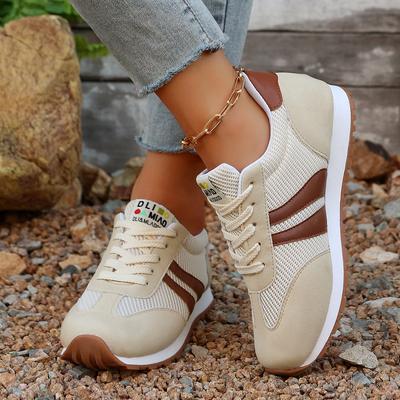 Fashion Rimocy Women's Lightweight Platform Sneakers Fashion Lace Up Outdoor Sports Shoes for Women Comfortable Non Slip Casual Sneakers
