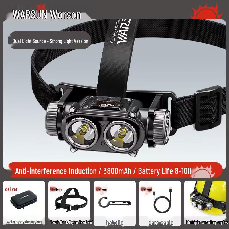 Walson Adler Falke Wiederaufladbare Sensor-Stirnlampe