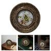 Antique Round Picture Frame Bronze Small Circular Photo Frame For Tabletop And Wall Hanging Farmhouse Home Decors Gift
