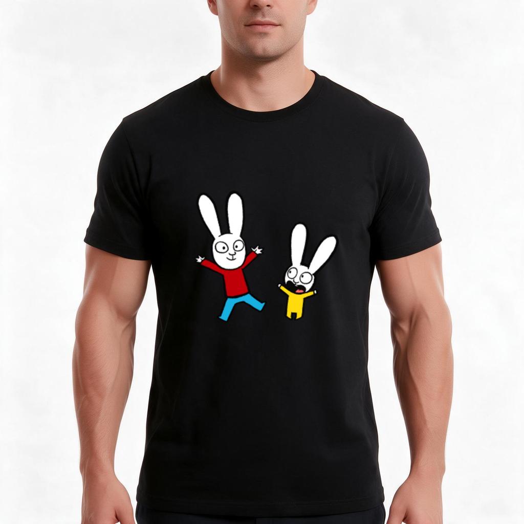 Character Tshirt Summer Casual Cotton Tee Oversized Streetwear Tops Vintage Graphic Print Loose Fit Short Sleeve