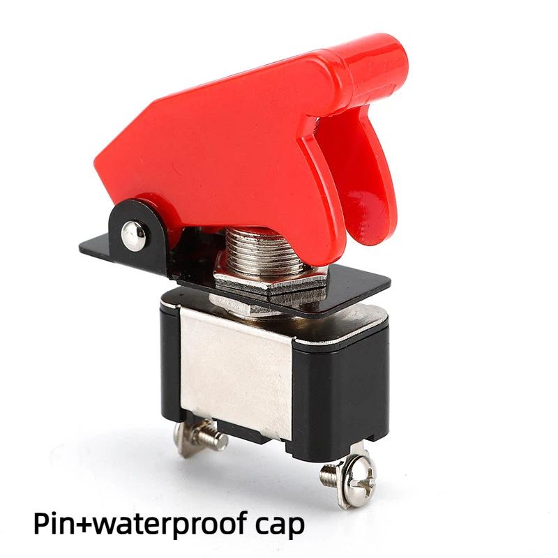 1Pcs 12V 20A Red Cover SPST ON/Off 2Pin Heavy Duty Rocker Toggle Switch For Racing Auto Car ATV UTV Golf Cart Truck Boat