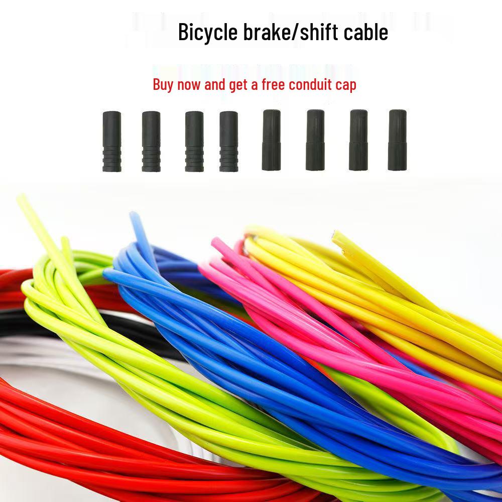 

Folding Mountain Bike Children s Bicycle with Universal Gear and Brake Cable Housing Accessories 20m Brake Cable Housing + 20 Caps