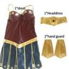 Women's Halloween Gladiator Wonder Woman Costume Set