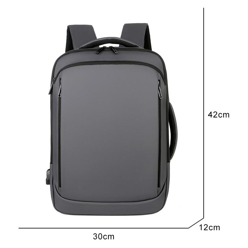 Pánský batoh Multifunkční obchodní batoh na notebook USB nabíjecí Vodotěsná fólie Pánská taška na batoh pro volný čas
