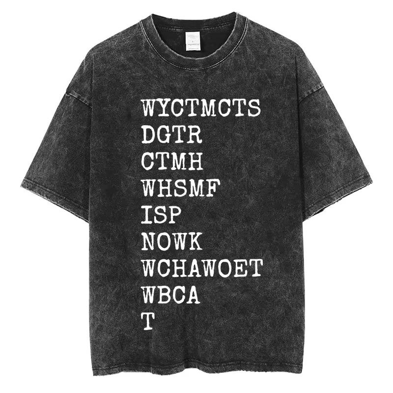 Gewaschen Beheizt Rivalität Ich Liebe Dich T-Shirts Mode Ästhetisch Beliebtes T-Shirt Männer Frauen Baumwolle Übergroß Lässige T-Shirts Fans Geschenke
