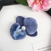 Heißer Verkauf Französischer Stil Elegantes Orchideenstoff-Haarspange Mädchen Bunte Blumige Haarspange Zubehör