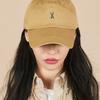 VARZAR Logo Oversized Chino Ball Cap Beige
