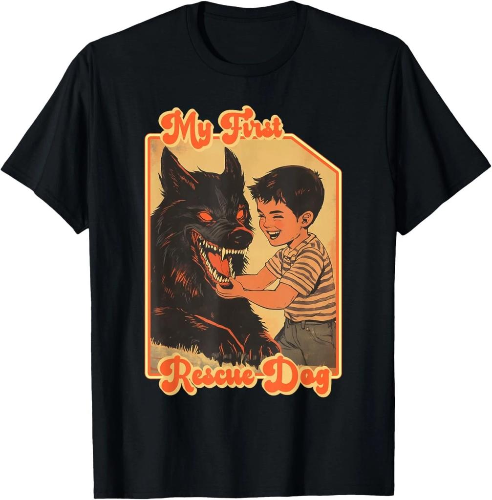 My First Rescue Dog Funny Shirts - Funny Rescue Animal T- Shirt