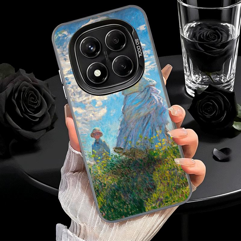 Claude Monet Oil Painting Soft Phone Case for Xiaomi Redmi Note 13 14 15 Pro Plus 12S 12 11S 11 11T 10S 10 Shockproof Cover Back