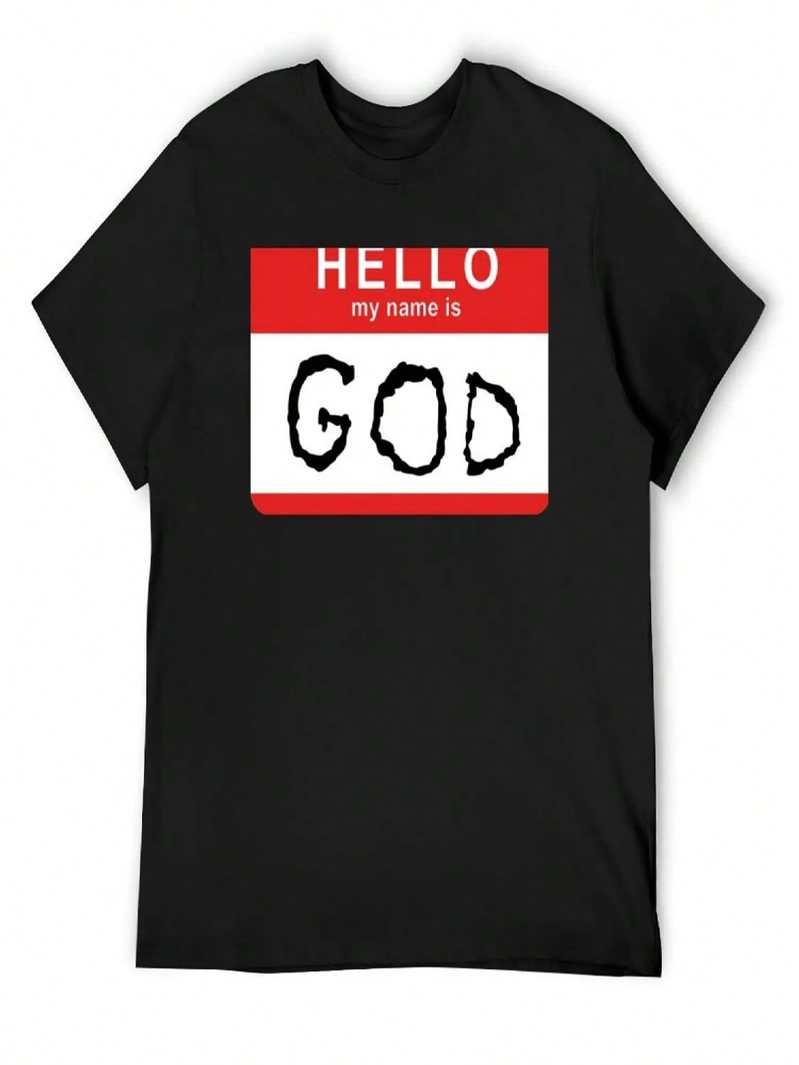 Hello My Name Is GOD (Die Antwoord - Ugly Boy) T-Shirt Aesthetic Clothes Vintage Graphic Tee Customs Shirts unisex Graphic S разноцветный