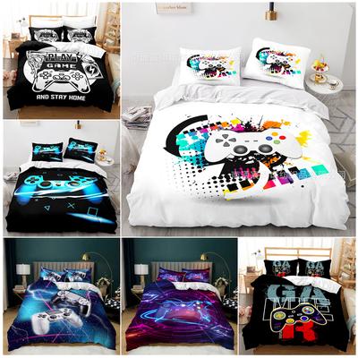 Game Mouse Theme Bedroom Bedding Set 3D Children's Game Mouse Quilt Cover and Pillowcase AU Extra Large Single Bed/double Bed Full Size Home Clothes