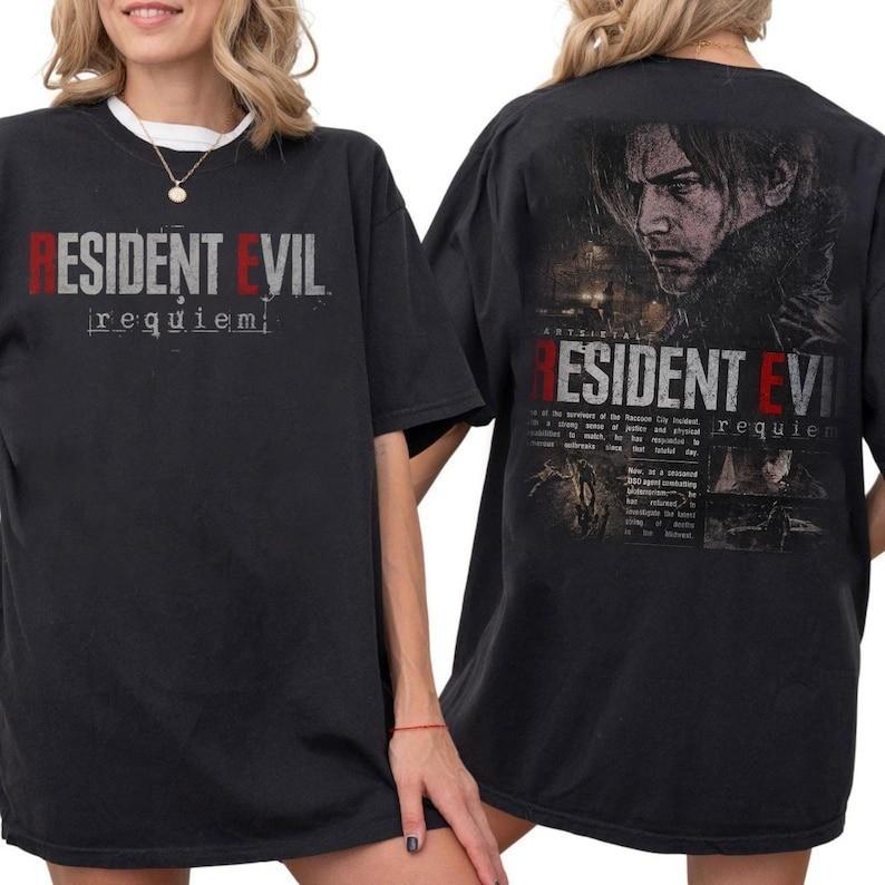Vintage Resident Evil Requiem Shirt Honor Resident Evil 9 shirt Gift Unisex T-Shirt S