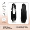 Parrucca Cosplay Lunga Dritta 100CM Multicolore Rosa Biondo Nero Parrucca Costume Anime Parrucca Cos Sintetica Universale Parrucca per Uso Quotidiano Feste