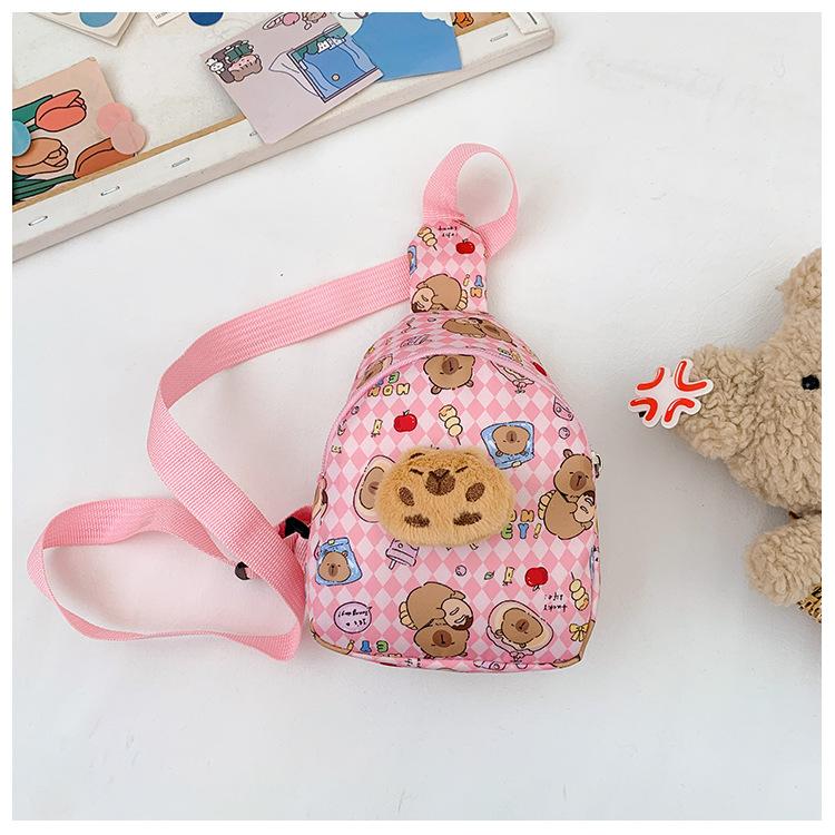 School bag Kapibara children's bag breast bag diagonal child baby mini lightweight