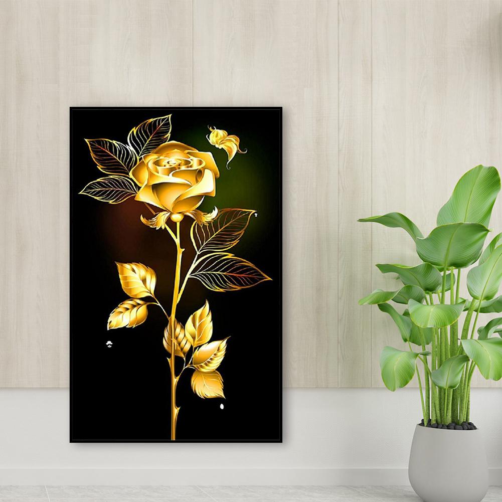 5D DIY Full Round Drill Diamond Painting Golden Romance Kit Home Decoration