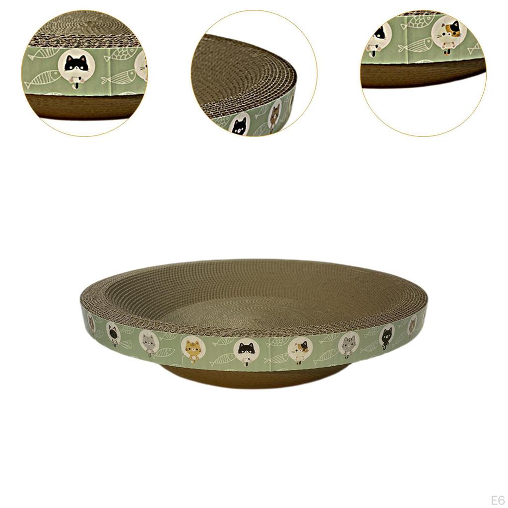 Cat Scratcher Cardboard 2 In 1 Oval Bed Furniture Protection Lounge