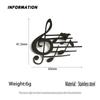 Hollow Stainless Steel Music Note Brooch - Elegant Shirt Accessory In Stock