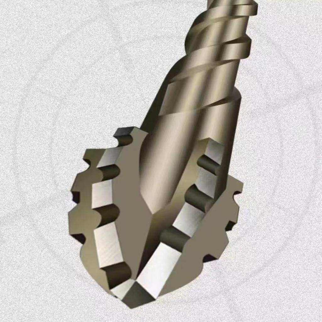New Serrated Four-Flute Eccentric Drill Bit – Perfect for Dry Drilling Porcelain, Tile, Ceramic, Glass, Marble & Concrete