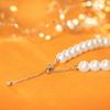 Elegant High-Gloss White Pearl Necklace - Versatile and Gentle Style