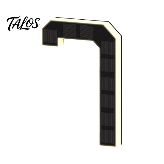 Weather Resistant House Sign Solar LED Number for Outside, 4.7" 6.7" Light Up Number, Modern Waterproof Address Outdoor Home Identification Plate Auto