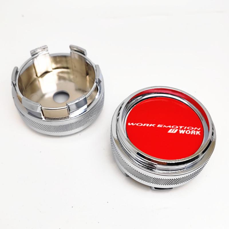 

4pcs 62mm 56mm W Work Emotion Wheel Center Caps Hub Cover Car Rims Dust Proof Hubcaps Emblem червоний
