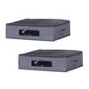 AITECH AIS Storage Cases with Windows, Set of 2, Shallow, 46cm Wide X 38cm Deep X 13cm High, Gray, UBS-01x2pcs GY