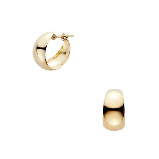 Earrings K18 Yellow Gold Komaru Basic Hoop AGVA1224 YG [Official] [Vendome Aoyama]