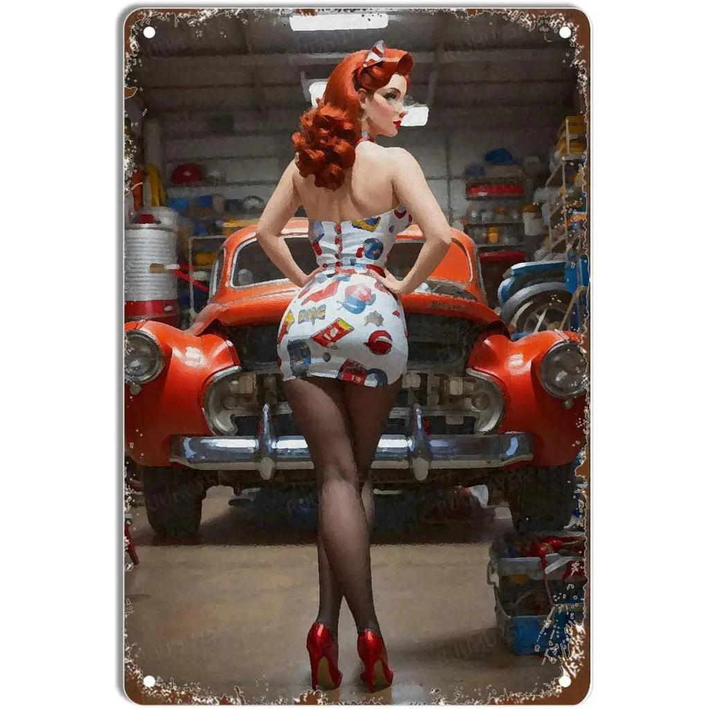 Metal Tin Sign Sexy Girls Women Figure Poster Modern Home Garage Decoration Vintage Shabby Wall Plate Signs Art Decor Plaques