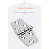 Alastin 4Pcs Door Hinges Marine Grade 316 Stainless Steel Hinge for Boat Window Hinges Marine Hardware 76*38mm
