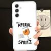 New Hot Fashion Spritzs Aperols HD Clear Transparent Phone Case For Samsung Galaxy A52,A12,A51,S24,S23,S22ULTRA,S21 Edge,S20LITE