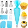 Set di Decorazione per Torte da 120 Pezzi: Sac à poche, Raschietto per crema, Attrezzi da forno