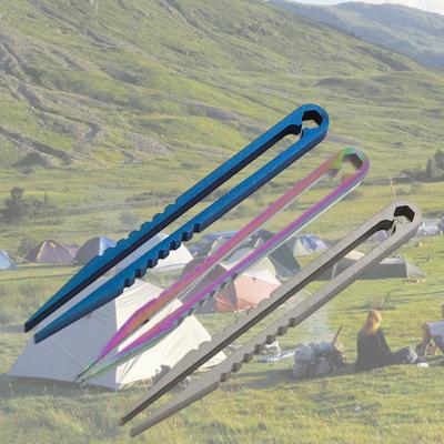 Tragbare Pinzette Mini Titanlegierung Pinzette Leichte Präzisionspinzette Reise Miniwerkzeuge für Überleben im Freien
