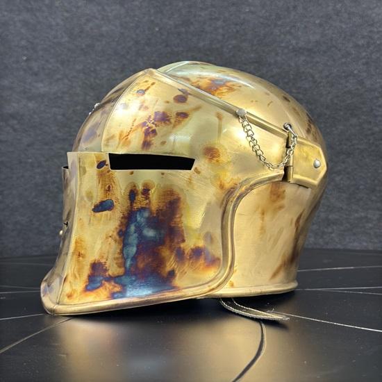 Commando Barbuta Helmet Medieval Knight Barbuta Helmet 8Gauge Mild Steel Helmet LARP, Cosplay, Display, Costume Helmet